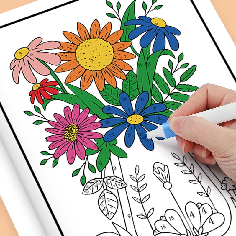 Adult Coloring Books Feature Unique and Beautiful Patterns That Can Be Colored by Numbers. It Includes Relaxing Designs Such as Mandala Patterns, Animals, Flowers, and Birds, Printed on Thick, High-Quality Pages. This Book Is