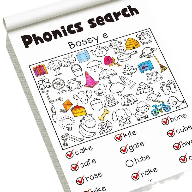 Children's Coloring Books, Featuring Multiple Patterns, Hidden Object Challenges, and Concentration Activities, Designed for Preschool Education Purposes, Also Serve as Back-To-School Season Supplies