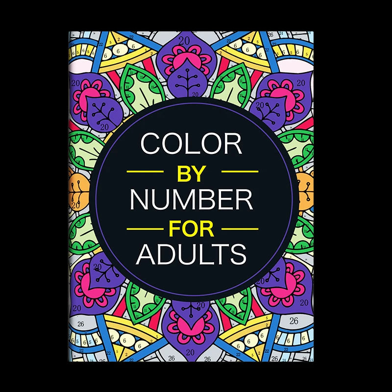 Adult Coloring Books Feature Unique and Beautiful Patterns That Can Be Colored by Numbers. It Includes Relaxing Designs Such as Mandala Patterns, Animals, Flowers, and Birds, Printed on Thick, High-Quality Pages. This Book Is