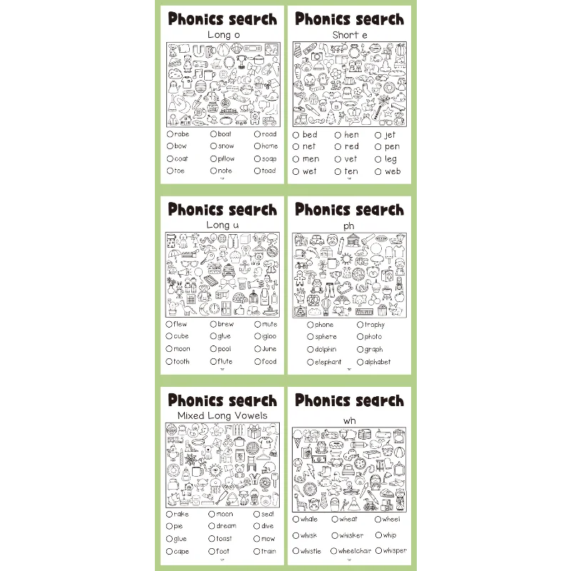 Children's Coloring Books, Featuring Multiple Patterns, Hidden Object Challenges, and Concentration Activities, Designed for Preschool Education Purposes, Also Serve as Back-To-School Season Supplies