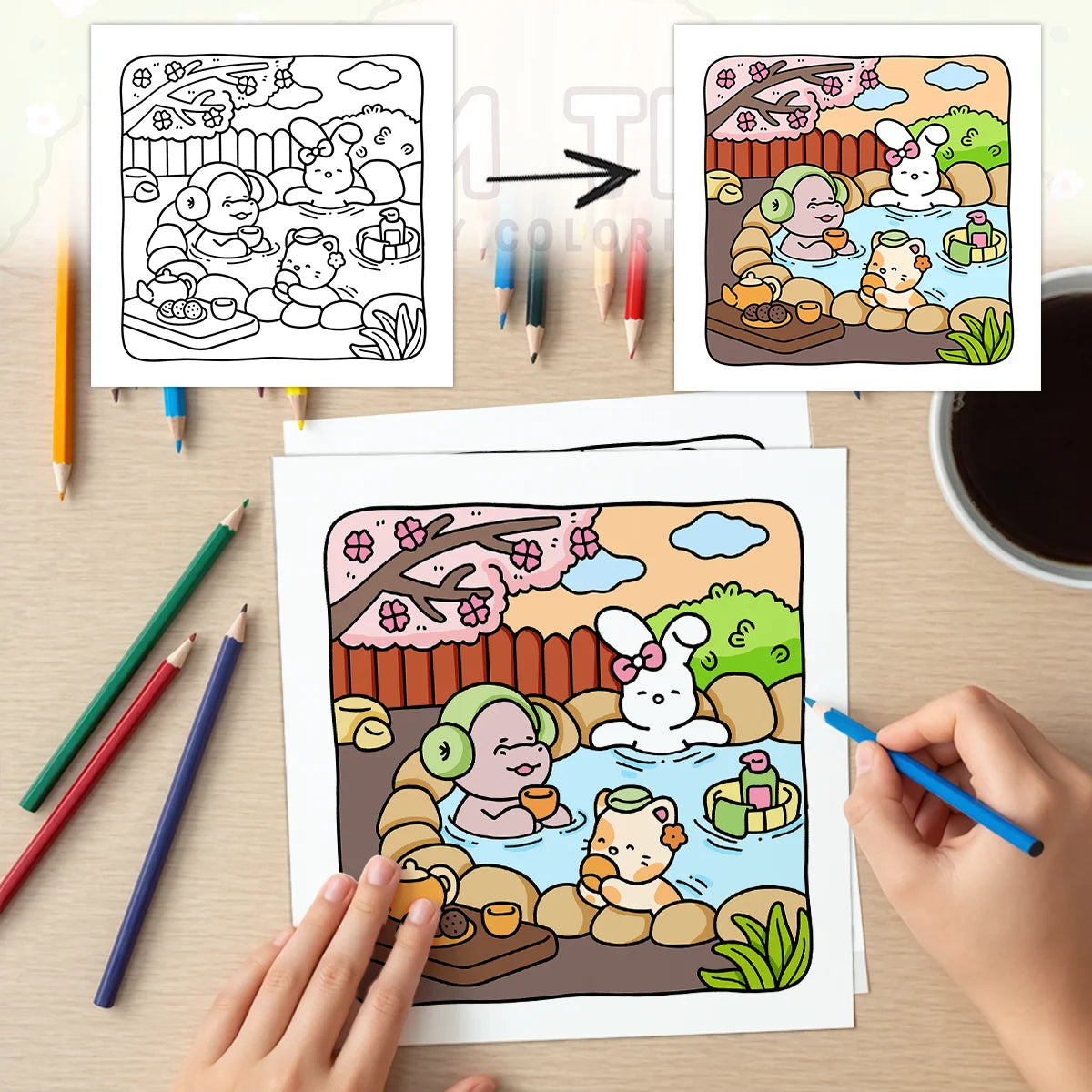 Cozy Coloring Books for Adults With Bold Easy Patterns Cute Drawing Book Perfect Gift for Party and Birthday Calm Times