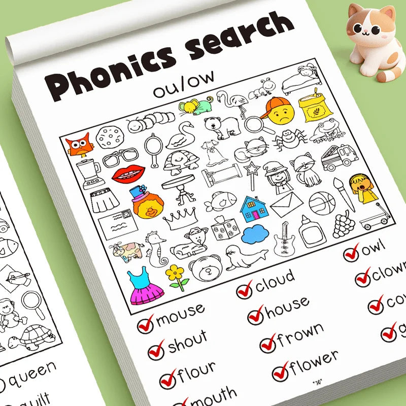 Children's Coloring Books, Featuring Multiple Patterns, Hidden Object Challenges, and Concentration Activities, Designed for Preschool Education Purposes, Also Serve as Back-To-School Season Supplies