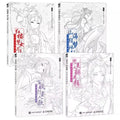 Chinese Coloring Book Line Drawing Textbook Ancient Beauty Adult Anti-stress Coloring Painting Books