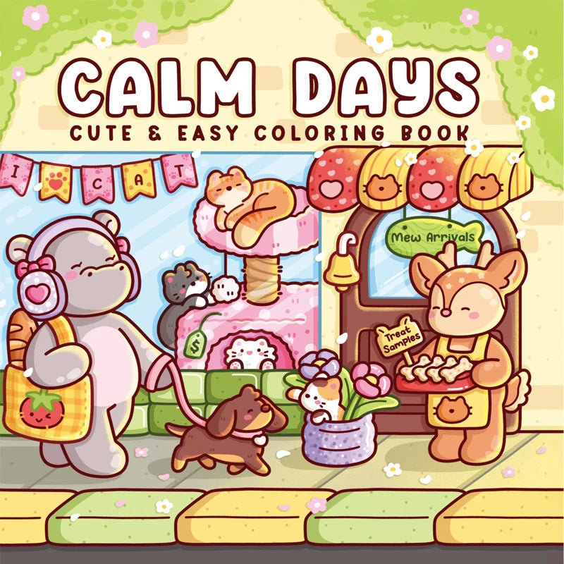 Cozy Coloring Books for Adults With Bold Easy Patterns Cute Drawing Book Perfect Gift for Party and Birthday Calm Times