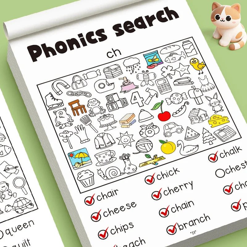 Children's Coloring Books, Featuring Multiple Patterns, Hidden Object Challenges, and Concentration Activities, Designed for Preschool Education Purposes, Also Serve as Back-To-School Season Supplies