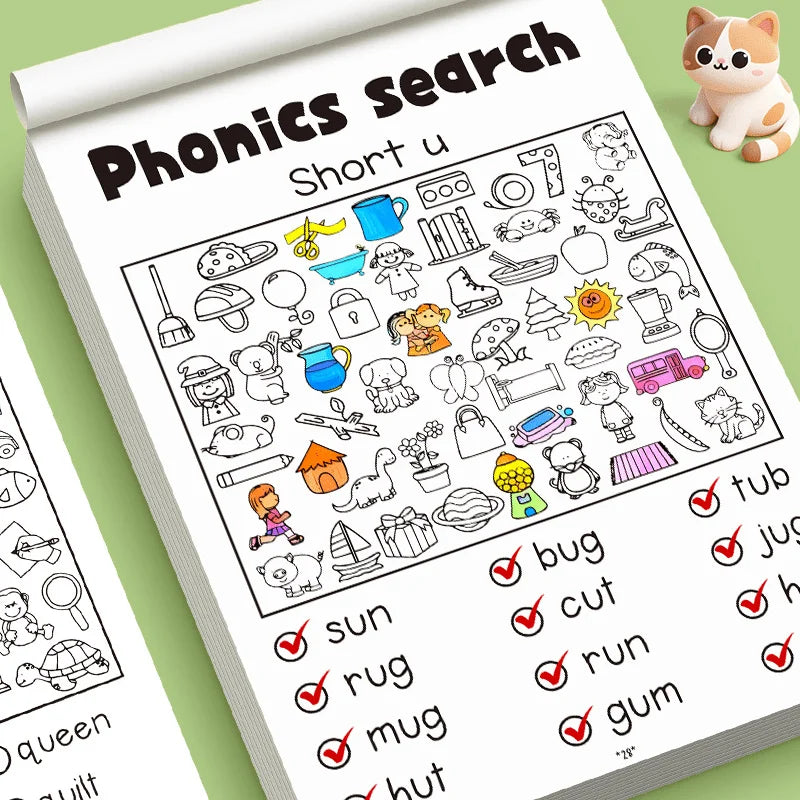 Children's Coloring Books, Featuring Multiple Patterns, Hidden Object Challenges, and Concentration Activities, Designed for Preschool Education Purposes, Also Serve as Back-To-School Season Supplies