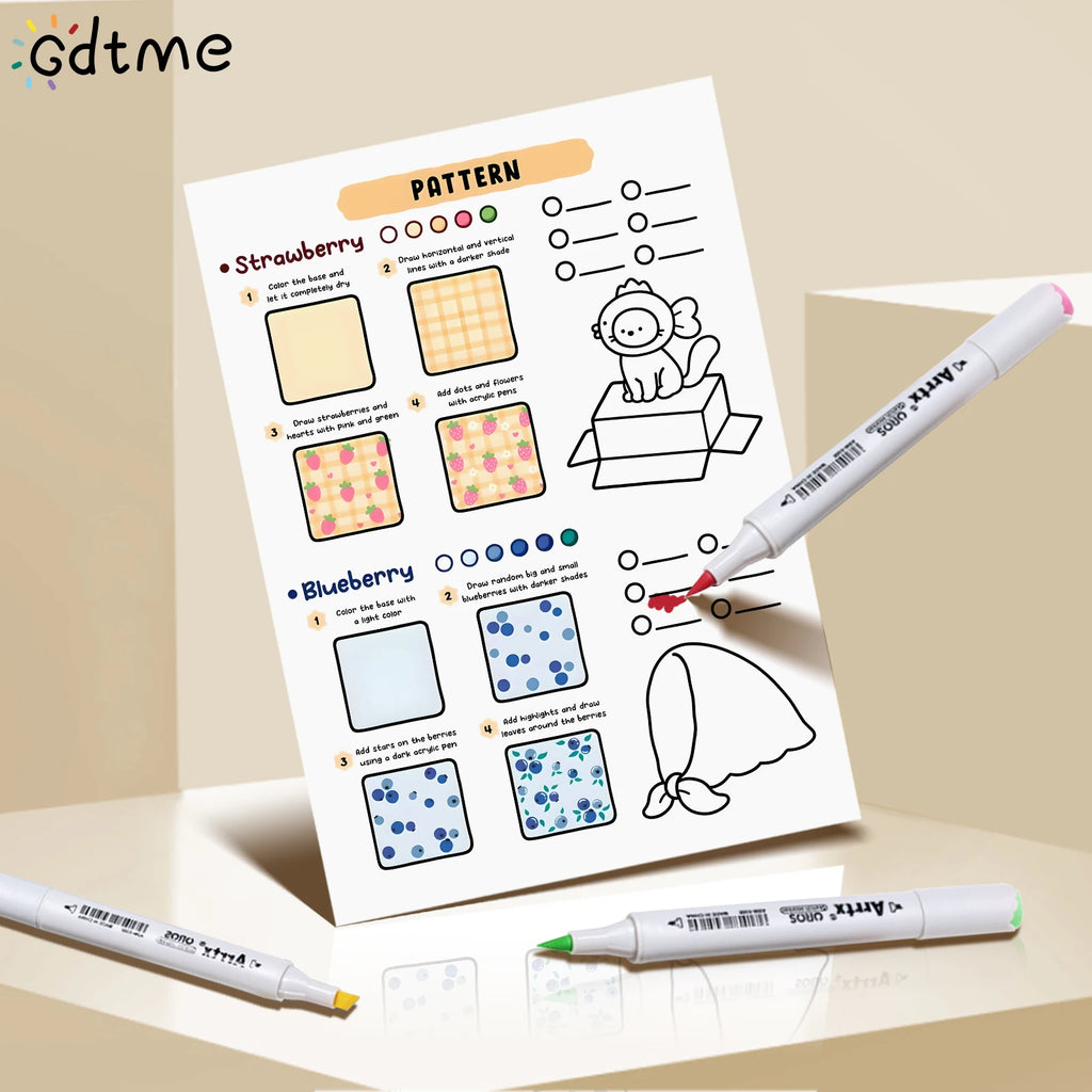 Adult DIY Coloring Book Bold Simple Styles Home Leisure Relaxing Stress Relief Parent Child Interaction Creativity Improving